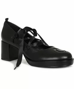Lulu Hun Chandra Moon 60's Pumps Black New In