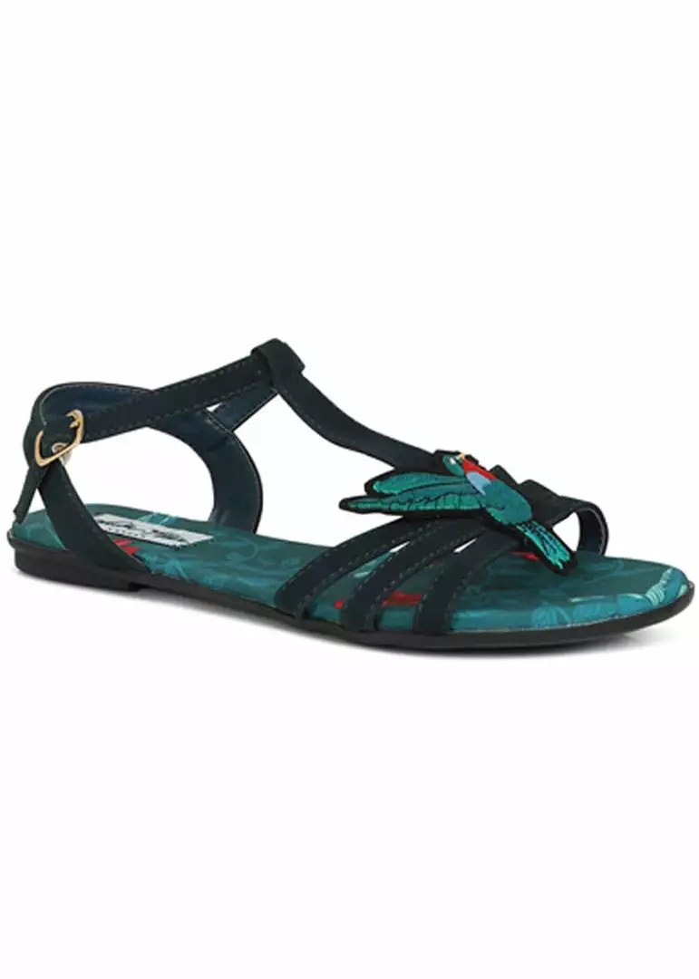 New In Lulu Hun Lottie Hummingbird Sandals Blue 4 New In Lulu Hun Lottie Hummingbird Sandals Blue