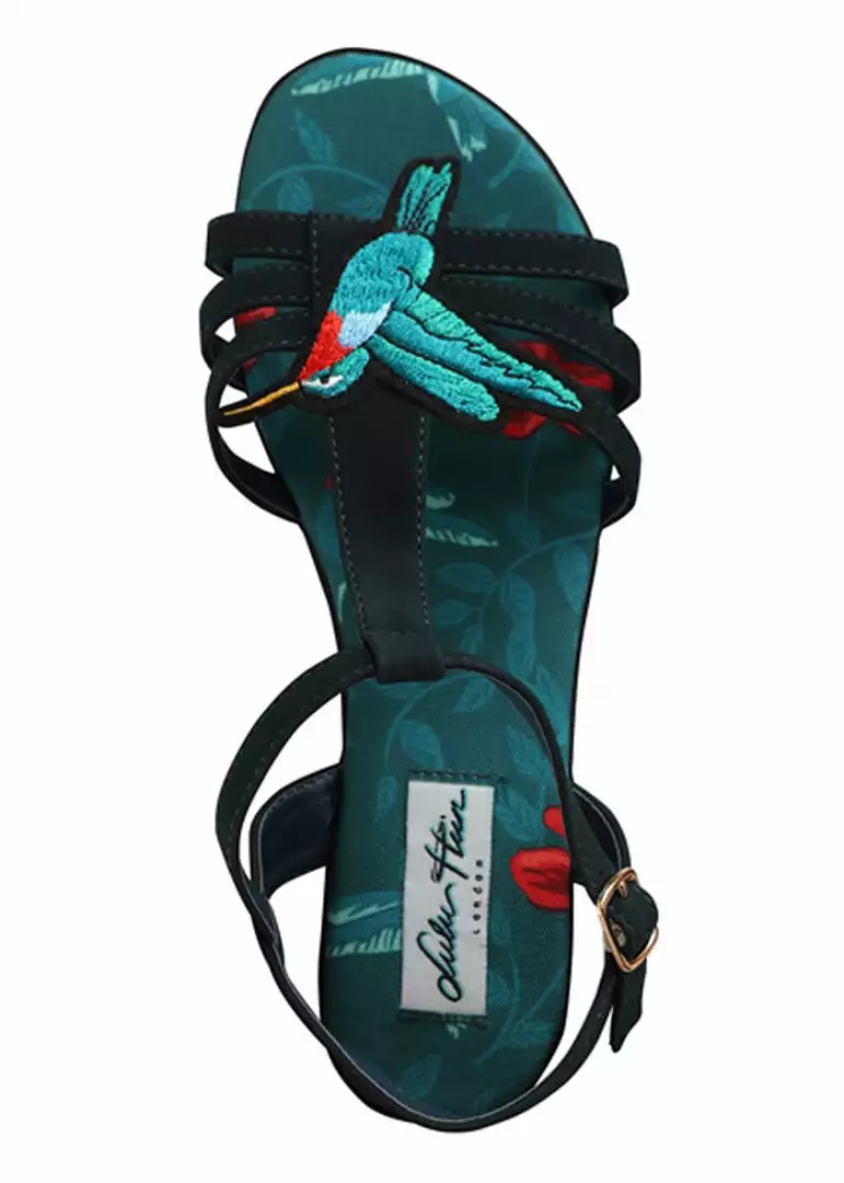 New In Lulu Hun Lottie Hummingbird Sandals Blue 3 New In Lulu Hun Lottie Hummingbird Sandals Blue
