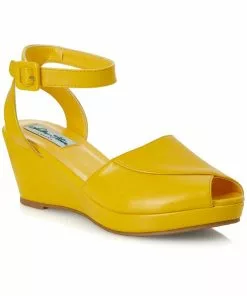 Lulu Hun Simona 40's Wedges Yellow
