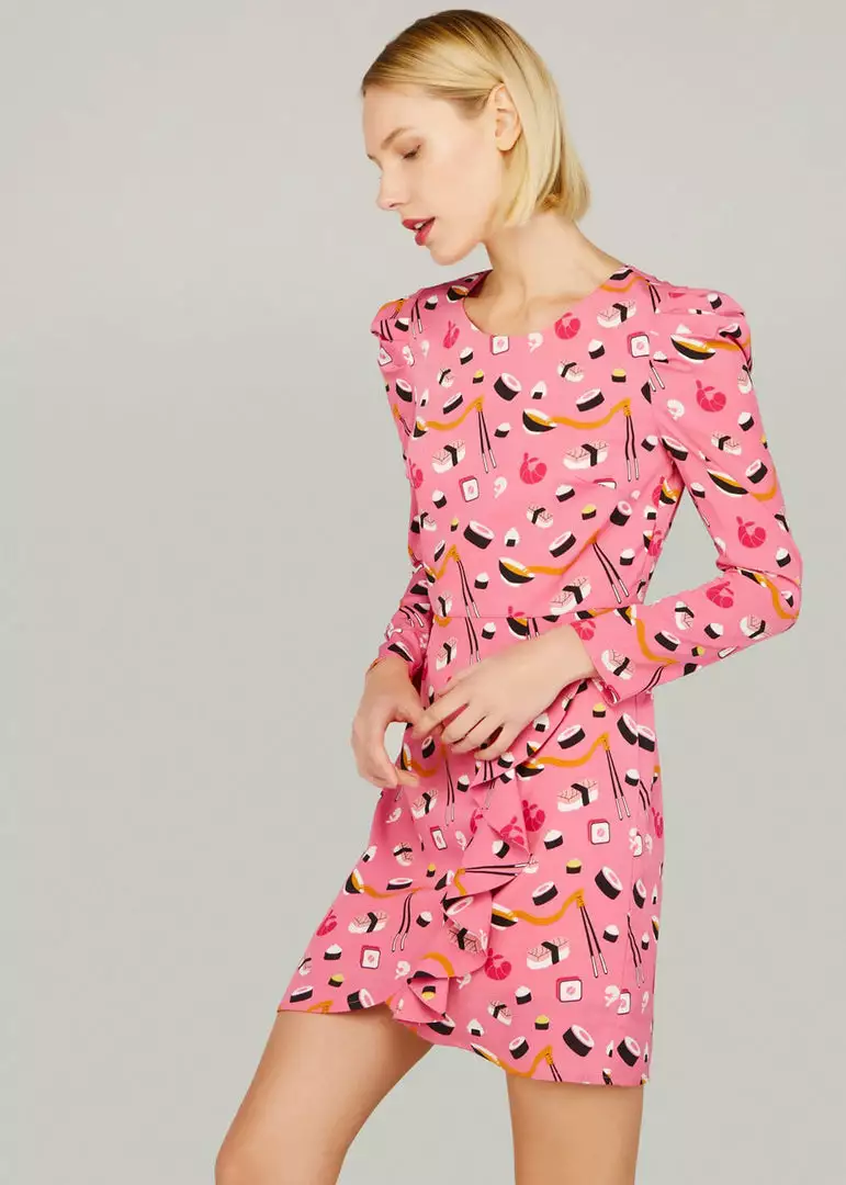 Minueto Maki Sushi 80's Dress Pink 5 Minueto Maki Sushi 80's Dress Pink