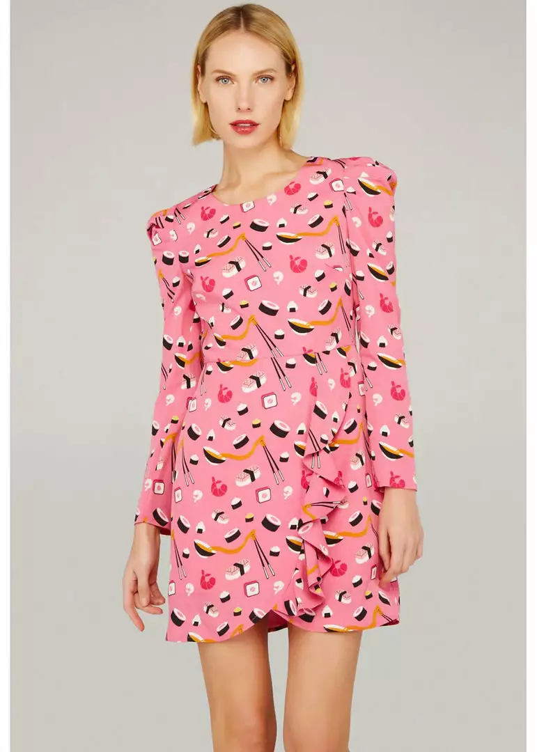 Minueto Maki Sushi 80's Dress Pink 3 Minueto Maki Sushi 80's Dress Pink