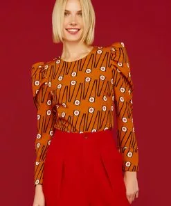 Minueto Chopsticks Sushi 60's Top Brown New In