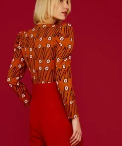 Minueto Chopsticks Sushi 60's Top Brown New In