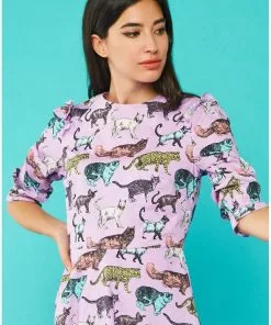 New In Minueto Lilan Cat 80's Dress Purple 13 New In Minueto Lilan Cat 80's Dress Purple