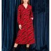 Minueto Penny 70's Midi Dress Red New In