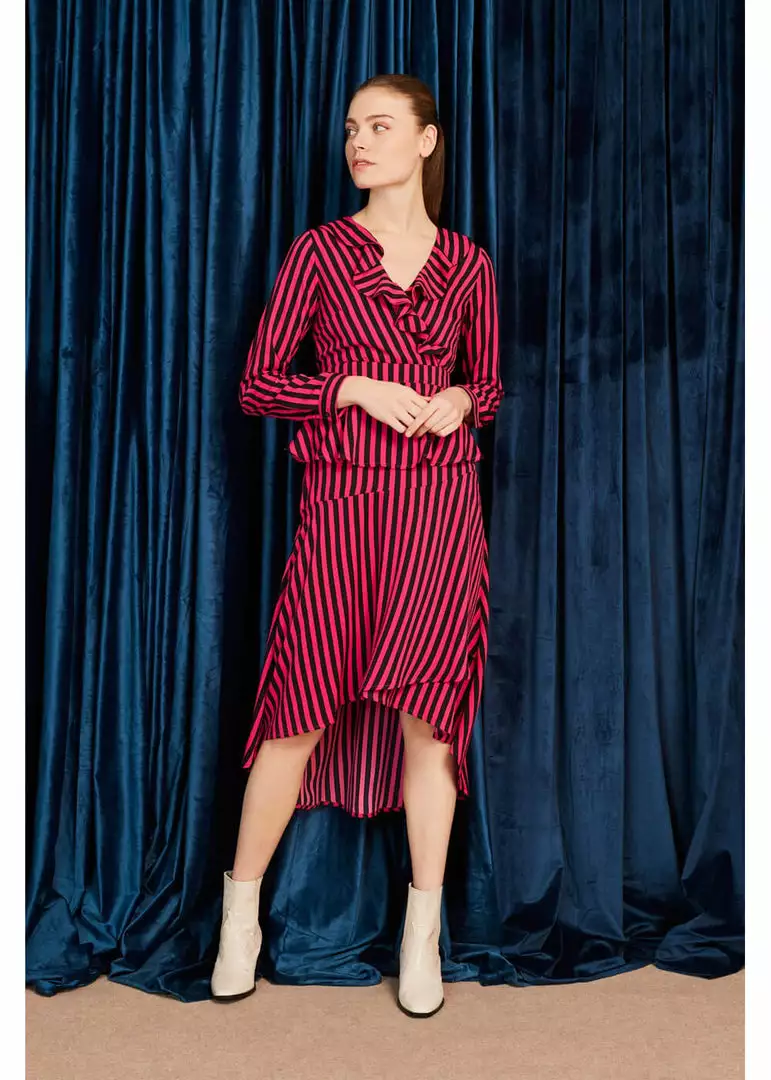 Minueto Bridget Stripe 70's Dress Pink 7 Minueto Bridget Stripe 70's Dress Pink