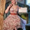 Miss Candyfloss Chana Amber 40's Swing Dress Punch New In 2 Miss Candyfloss Chana Amber 40's Swing Dress Punch New In
