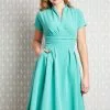New In Miss Candyfloss Sarita 40's Swing Dress Clear Blue 2 New In Miss Candyfloss Sarita 40's Swing Dress Clear Blue