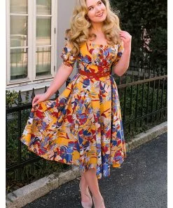 Miss Candyfloss Danica Floral 50's Swing Dress