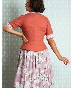 Miss Candyfloss Lexi Amber 40's Jacket Punch Pink 12 Miss Candyfloss Lexi Amber 40's Jacket Punch Pink