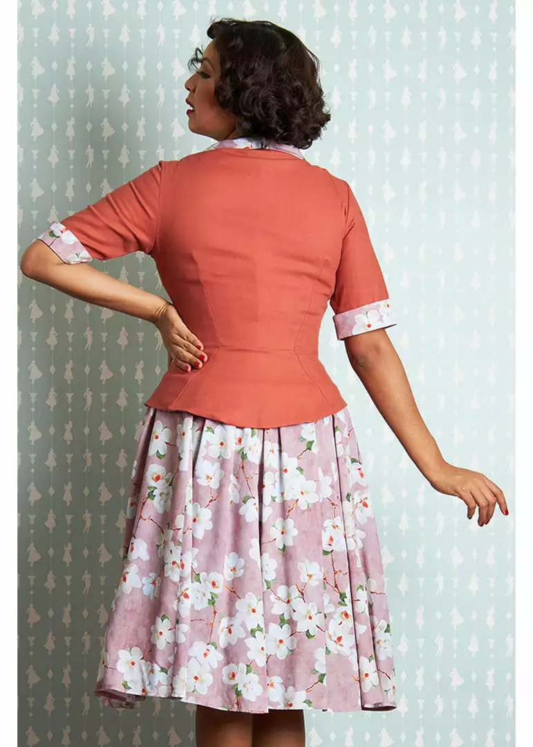 Miss Candyfloss Lexi Amber 40's Jacket Punch Pink 7 Miss Candyfloss Lexi Amber 40's Jacket Punch Pink