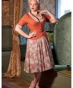 Miss Candyfloss Lexi Amber 40's Jacket Punch Pink 13 Miss Candyfloss Lexi Amber 40's Jacket Punch Pink