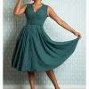 Miss Candyfloss Killah Gia 50's Swing Dress Emerald Green 2 Miss Candyfloss Killah Gia 50's Swing Dress Emerald Green