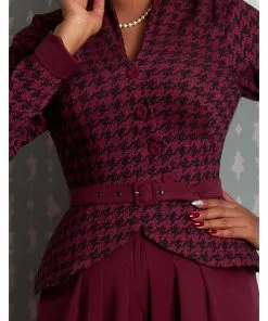 New In Miss Candyfloss Manone 40's Jumpsuit Fuchsia