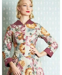 New In Miss Candyfloss Everly Roses 40's Jacket Multi