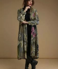 One Hundred Stars Iris Duster Grey New In