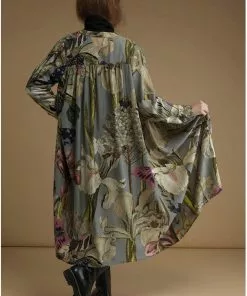 One Hundred Stars Iris Duster Grey New In