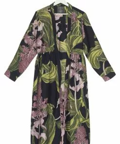 One Hundred Stars Medinilla Duster Black New In