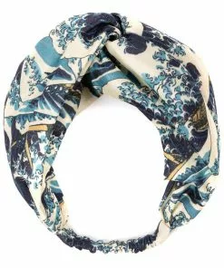 One Hundred Stars Wave Headband Blue New In