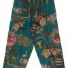 One Hundred Stars Eccentric Blooms Crepe Trousers Teal New In 2 One Hundred Stars Eccentric Blooms Crepe Trousers Teal New In