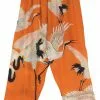 One Hundred Stars Stork Crepe Trousers Orange 2 One Hundred Stars Stork Crepe Trousers Orange