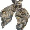 One Hundred Stars Decadent Scarf Grey New In