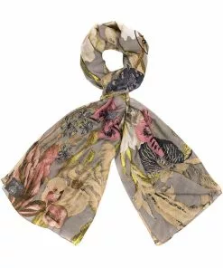 One Hundred Stars Iris Scarf Grey New In