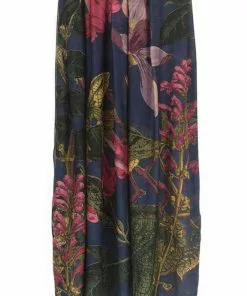 One Hundred Stars Magnolia Scarf Blue New In