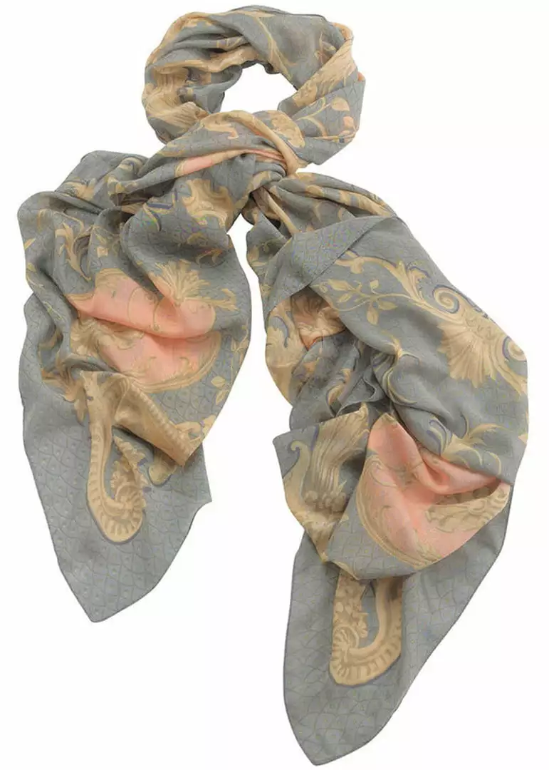 One Hundred Stars Rococo Scarf Grey New In 3 One Hundred Stars Rococo Scarf Grey New In