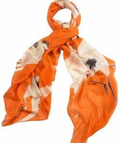 New In One Hundred Stars Stork Scarf Orange