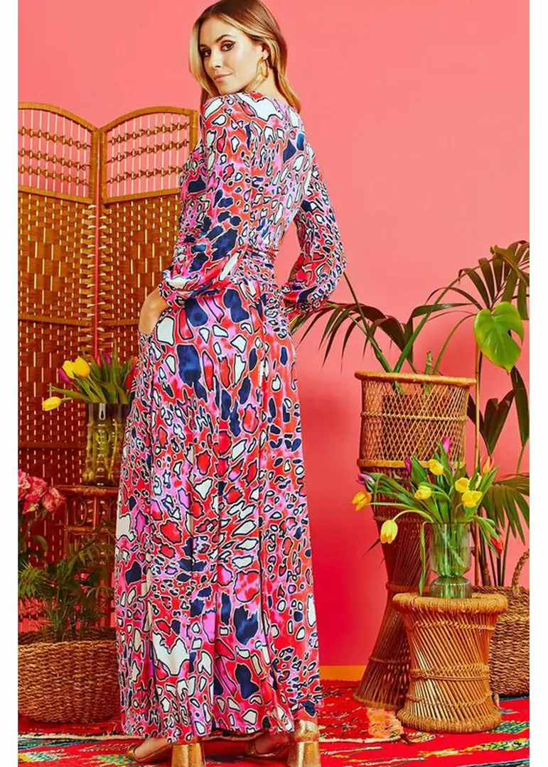 Onjenu Sharon Gena 70's Maxi Dress Pink 7 Onjenu Sharon Gena 70's Maxi Dress Pink