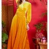 New In Onjenu Sharon Velvet 70's Maxi Dress Gold 2 New In Onjenu Sharon Velvet 70's Maxi Dress Gold