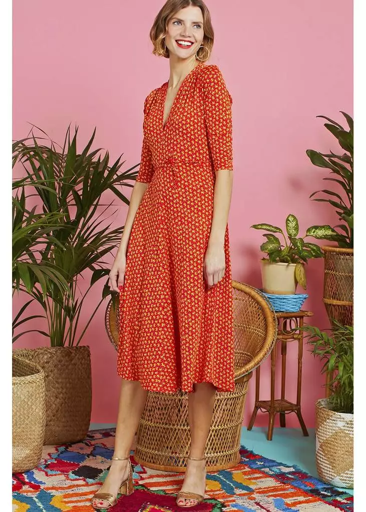 Onjenu Amy Themis 70's Dress Red 4 Onjenu Amy Themis 70's Dress Red