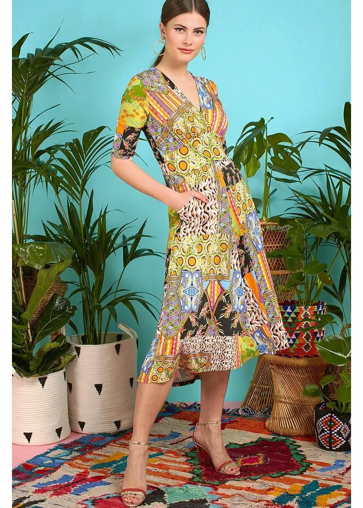 Onjenu Remy Gaia 70's Dress Multi 3 Onjenu Remy Gaia 70's Dress Multi