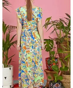 Dresses Onjenu Rosie Iris 70's Dress Green 7 Dresses Onjenu Rosie Iris 70's Dress Green