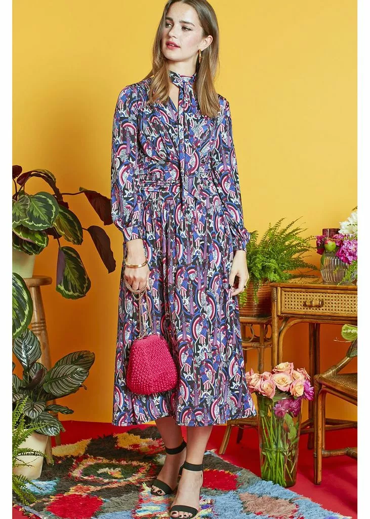 Onjenu Sharon Femme 70's Dress Pink 6 Onjenu Sharon Femme 70's Dress Pink