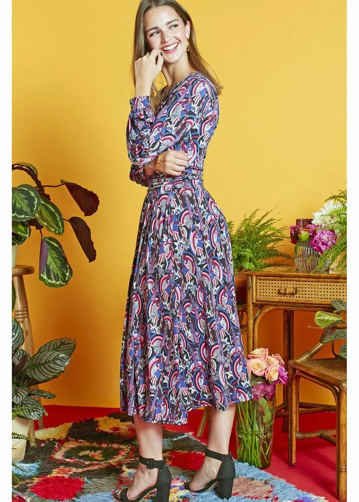 Onjenu Sharon Femme 70's Dress Pink 4 Onjenu Sharon Femme 70's Dress Pink