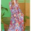 New In Onjenu Sharon Flower Power 70's Maxi Dress