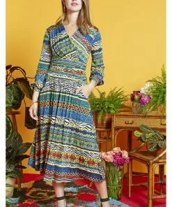 Onjenu Sharon Zebreese 70's Dress Multi