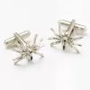 New In Onyx Art Mens Cufflinks Spider Silver 2 New In Onyx Art Mens Cufflinks Spider Silver