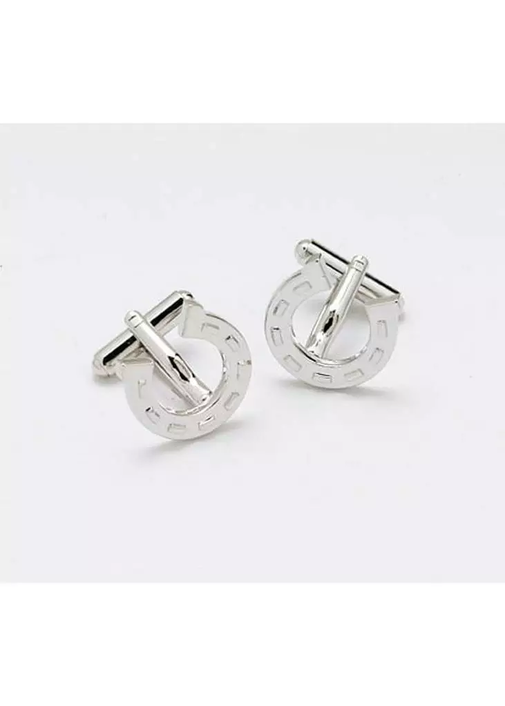 Onyx Art Mens Cufflinks Horse Shoe 3 Onyx Art Mens Cufflinks Horse Shoe