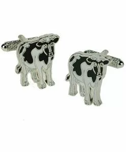 Onyx Art Mens Cufflinks Cow New In