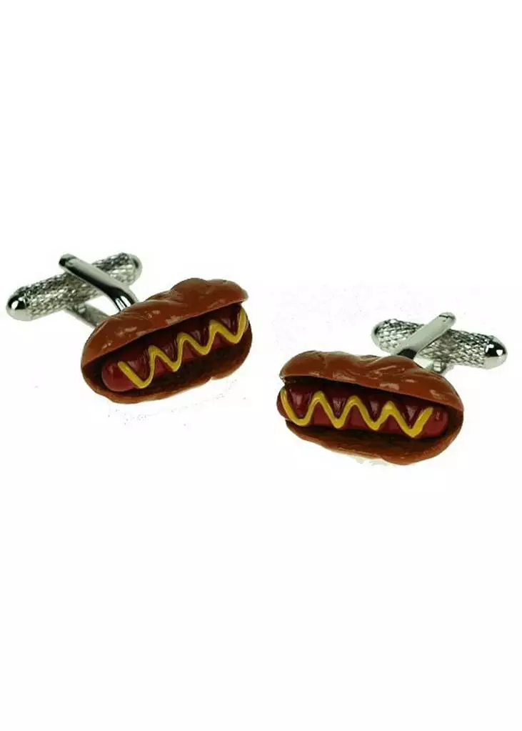 New In Onyx Art Mens Cufflinks Hot Dog 3 New In Onyx Art Mens Cufflinks Hot Dog