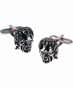 Onyx Art Men Cufflinks Frankenstein Silver New In