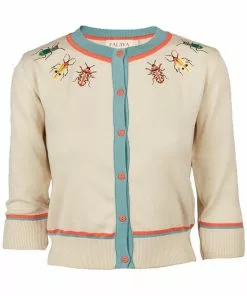 New In Palava Vera Cardigan Bugs 40's Cardigan Cream
