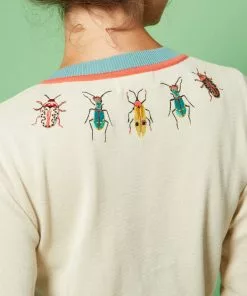 New In Palava Vera Cardigan Bugs 40's Cardigan Cream 9 New In Palava Vera Cardigan Bugs 40's Cardigan Cream