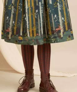 Palava Beatrice Silver Birch 50's Dress Teal 9 Palava Beatrice Silver Birch 50's Dress Teal