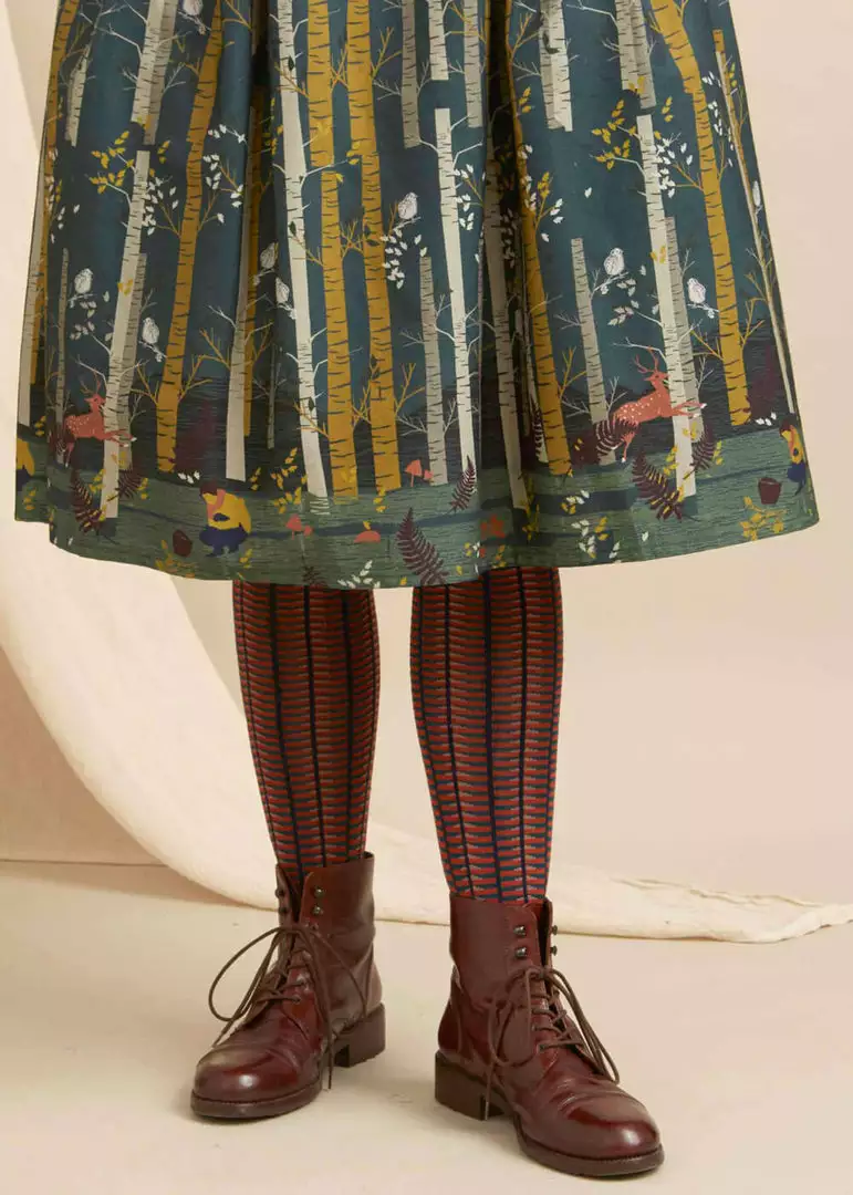 Palava Beatrice Silver Birch 50's Dress Teal 4 Palava Beatrice Silver Birch 50's Dress Teal