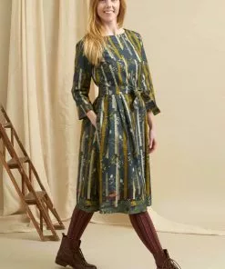 Palava Beatrice Silver Birch 50's Dress Teal 13 Palava Beatrice Silver Birch 50's Dress Teal